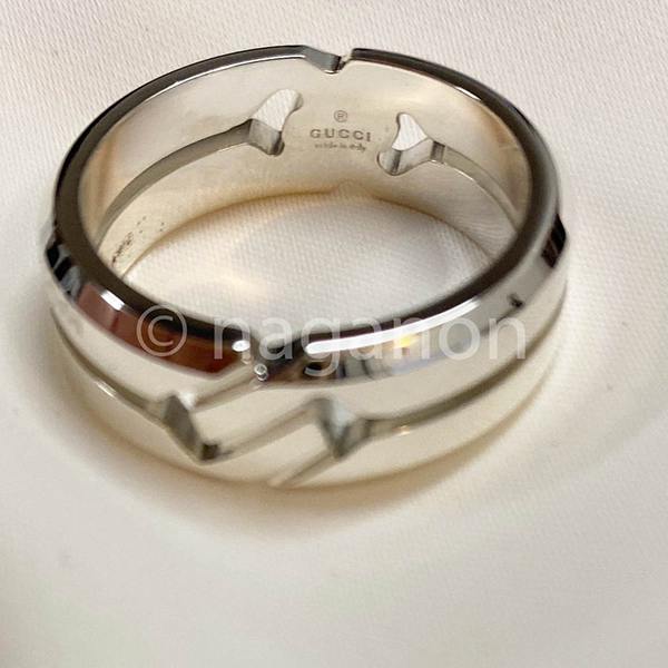 グッチ シルバー リング 偽物☆ノットリング7mm シルバーリング 314011 J8400 8106