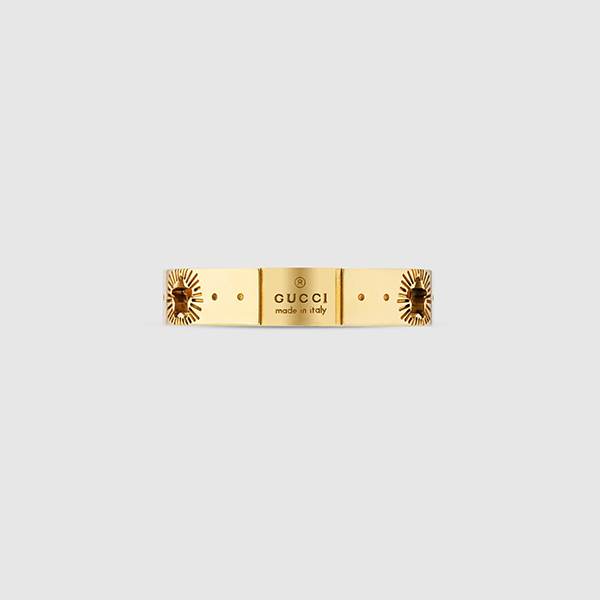 グッチ リング コピー アイコン スター イエローゴールド リング  607339 J8500 8000