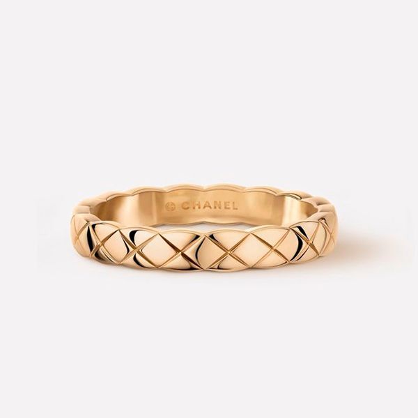 シャネル COCO CRUSH 18K シャネル リング コピー ホワイトゴールド ミニリング J11793