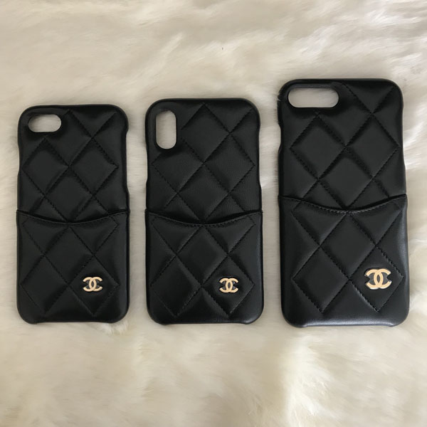 ★話題沸騰★シャネル スマホケース スーパーコピー iPhone ラムスキンｘG金具