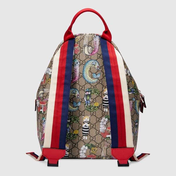 ★グッチ バックパック 偽物 グッチ×ヒグチヨウコ コラボ商品★バックパック レトロ 271327 HYCAN 8694
