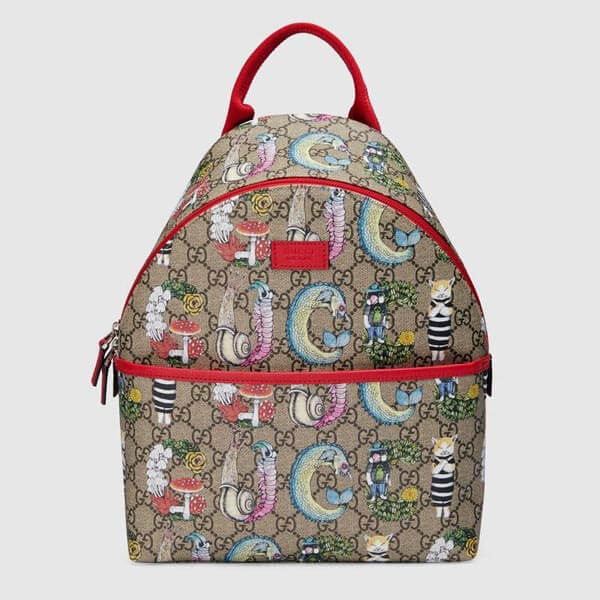 ★グッチ バックパック 偽物 グッチ×ヒグチヨウコ コラボ商品★バックパック レトロ 271327 HYCAN 8694