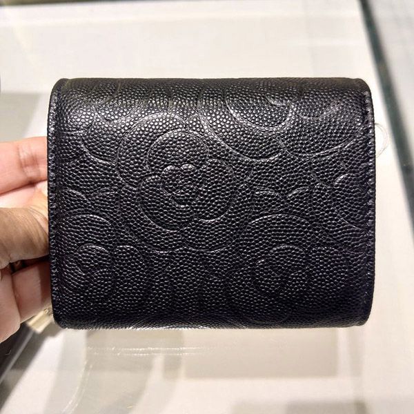 ★シャネル 22春夏プレ 折りたたみ財布 偽物★キャビア AP2585 B07529 94305