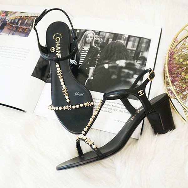 関税込みシャネル サンダル スーパーコピー SANDAL BLACK G36122​