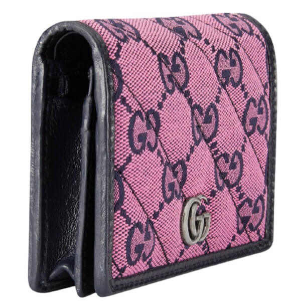 即発*グッチ 財布 偽物 ウォレット 折りたたみ マルチカラー ピンク 466492 2UZCN 5279