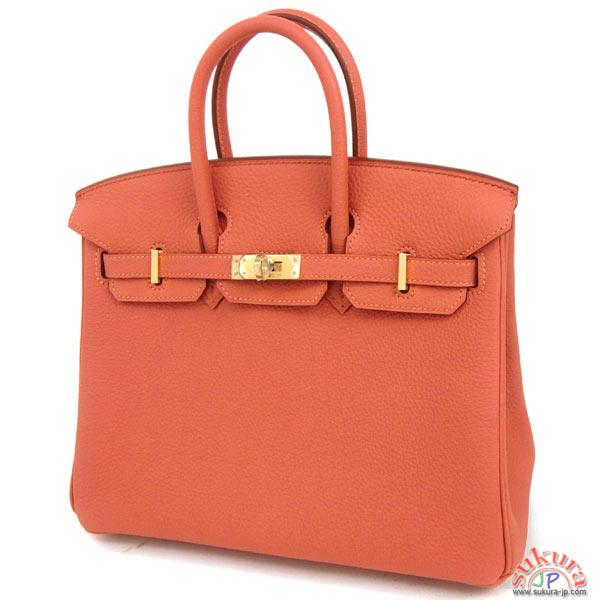 エルメス バーキン コピー 25cm ロージー×ゴールド金具 トゴ Q刻印 QK19-A