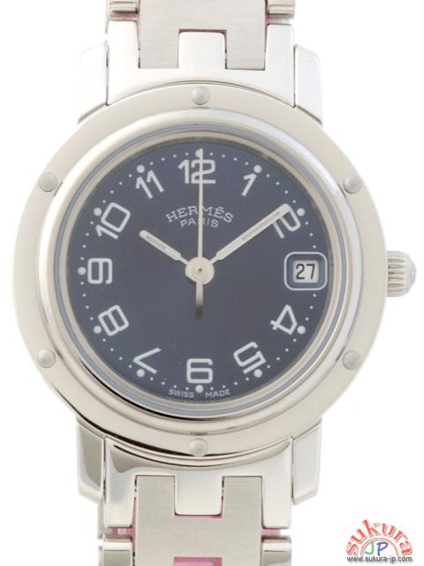 エルメス 時計 コピー クリッパー  SS/SS ブルー