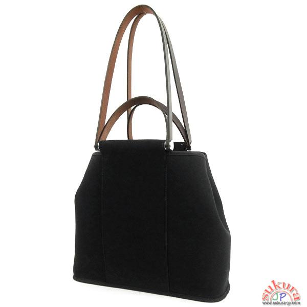 エルメス カバックPM ブラック×エベンヌ×シルバー金具 トワルオフィシエ×カーフ Q刻印