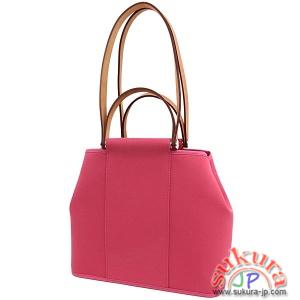 エルメス カバックPM フューシャピンク×ナチュラル×シルバー金具 P刻印