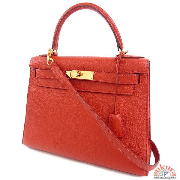 エルメス ハンドバッグ ケリー 28 cm 外縫い H刻印 Kelly ヴェルミヨン QJ01-SZ