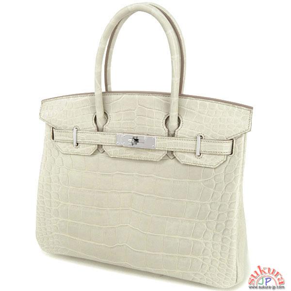 エルメス バーキン コピー 30cm ベトン×シルバー金具 Q刻印 Birkin RB10-GZ