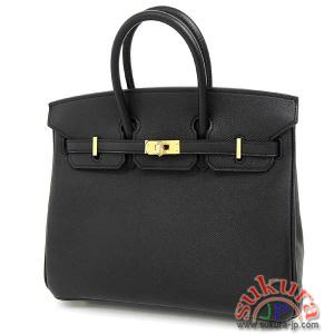エルメス バーキン コピー 25cm ブラック×ゴールド金具 Q刻印 QK21-GZ