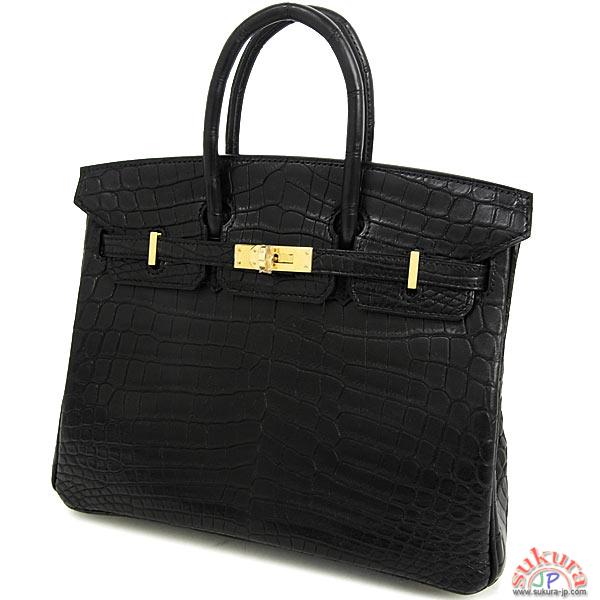 エルメス バーキン コピー 25cm ブラック×ゴールド金具 Q刻印 QL28-GZ