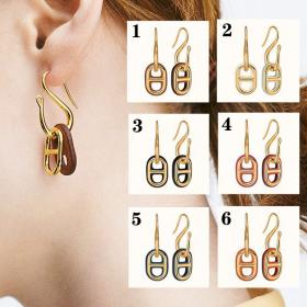 ​エルメス ピアス 偽物【シェーヌダンクル 偽物】大人気☆ O\'Maillon earrings オマイヨンピアス 6色 H079527CC93