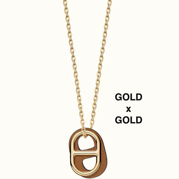 シェーヌダンクル 偽物 エルメス ネックレス コピー☆プラスにおしゃれ見え O\'Maillon pendant H079528CK89