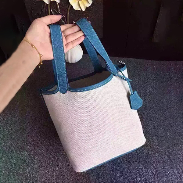 エルメス ピコタン 偽物 タッチ 希少な★可愛bleu agate