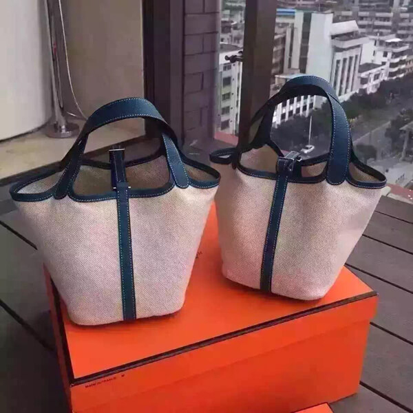 エルメス ピコタン 偽物 タッチ 希少な★可愛bleu agate