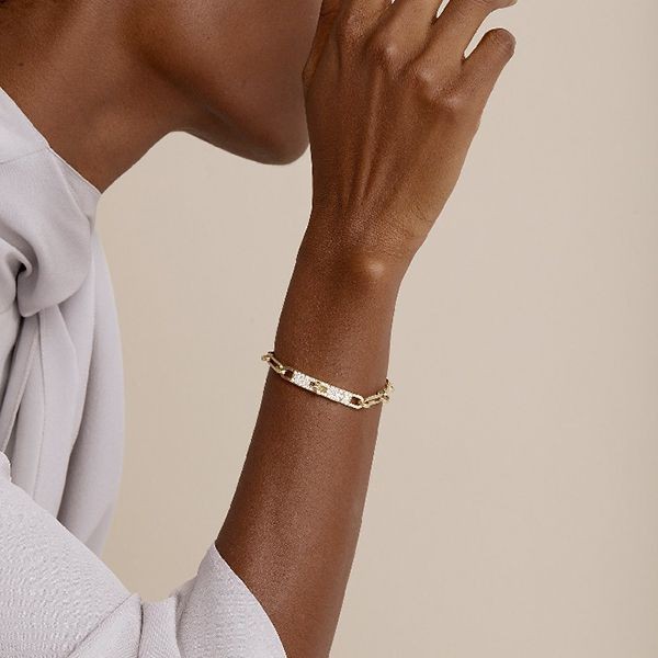 確保済み！エルメス《Kelly Chaine》イエローゴールド ブレスレット コピー