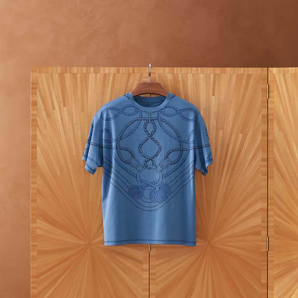 ◆エルメス Tシャツ 偽物◆21SS新!華やかデザイン☆TシャツH0E4609D