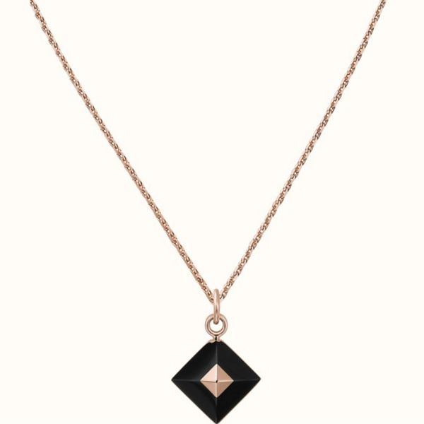 【エルメス】 ネックレス 偽物 Medor Folk ローズゴールド【追跡付】H147400FO03