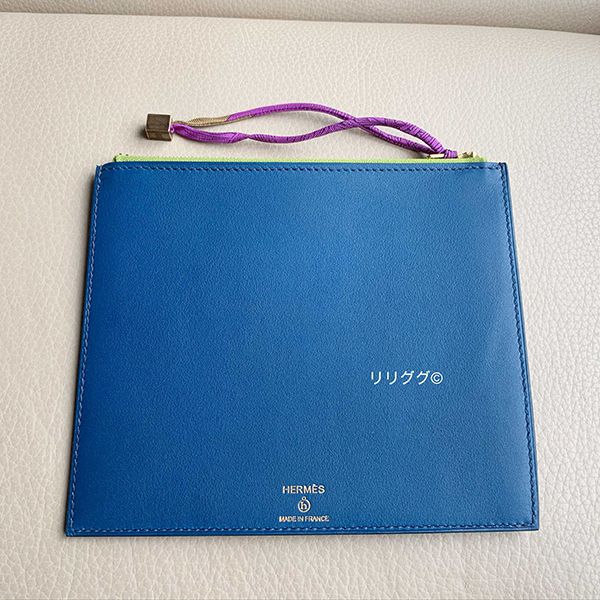 可愛い(エルメス)プティアッシュ スーパーコピー☆レザー ポーチ☆猫
