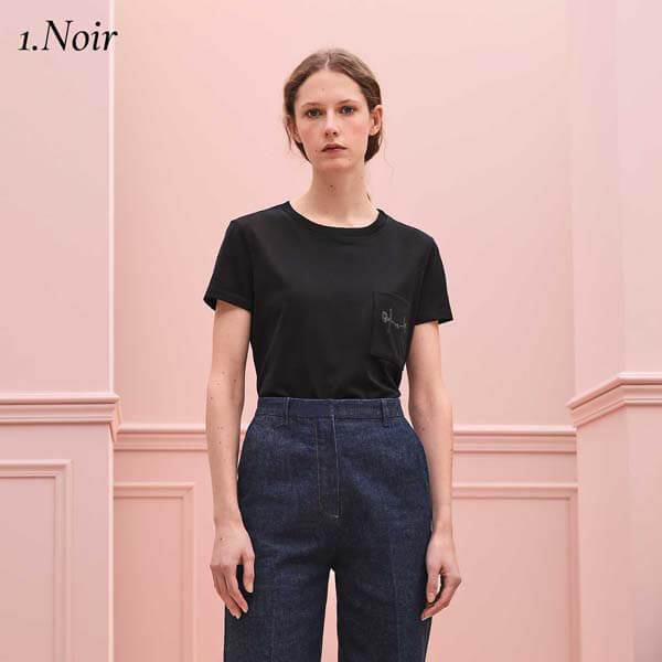 【エルメス Tシャツ 偽物】肌触りのいいコットンTシャツ レディース T-shirt H0H4603DZ9036