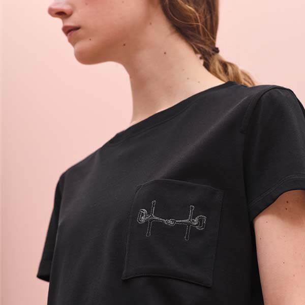 【エルメス Tシャツ 偽物】肌触りのいいコットンTシャツ レディース T-shirt H0H4603DZ9036