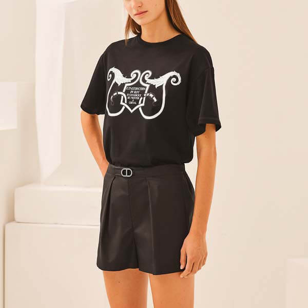 エルメス Tシャツ 偽物☆21AW☆シルクツイルニット Clic Clac H1H2851DAW636