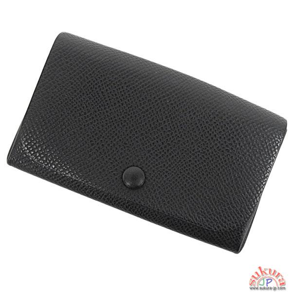 エルメス カードケース ブラック×シルバー金具 I刻印 名刺入れ QK28-S