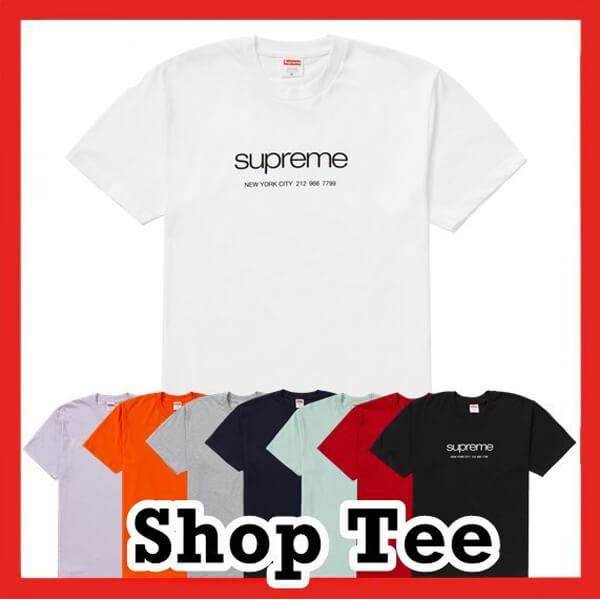 ★シュプリーム Tシャツ 偽物★SS21 Week1★Shop Tee ショップ ティ