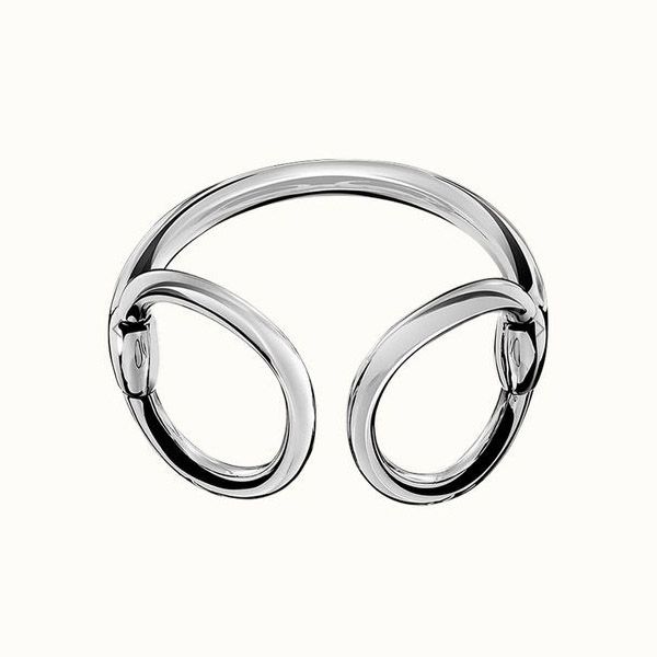 大人気☆エルメス ブレスレット 偽物 ナウシカブレスレット ラージモデル シルバー H103160B 00