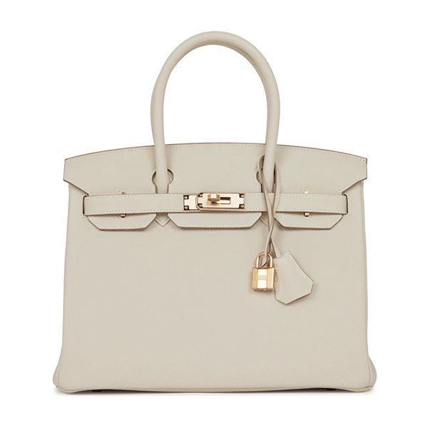 エルメス バーキン 偽物 30 cm ハンドバッグ ブラック×ゴールド金具 トリヨンクレマンス Q刻印 エルメス Birkin バッグ選べる多色