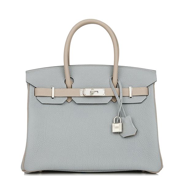 エルメス バーキン 偽物 30 cm ハンドバッグ ブラック×ゴールド金具 トリヨンクレマンス Q刻印 エルメス Birkin バッグ選べる多色