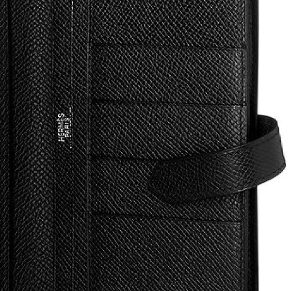 エルメス ベアンスフレ ブラック×シルバー金具 シェーブル Q刻印 ＱＪ29-Ａ