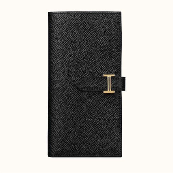 エルメス ベアンスフレ ブラック×シルバー金具 シェーブル Q刻印 ＱＪ29-Ａ