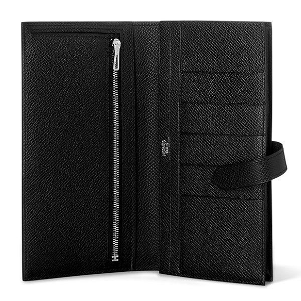 エルメス ベアンスフレ ブラック×シルバー金具 シェーブル Q刻印 ＱＪ29-Ａ