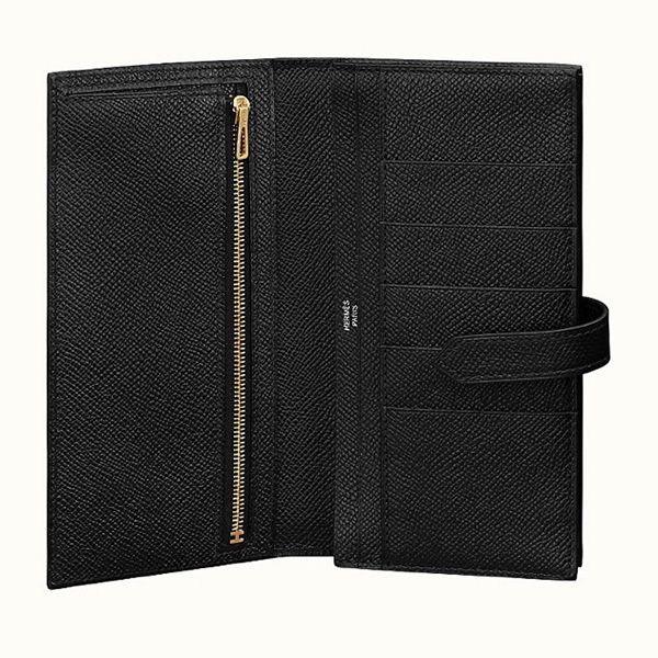 エルメス ベアンスフレ ブラック×シルバー金具 シェーブル Q刻印 ＱＪ29-Ａ