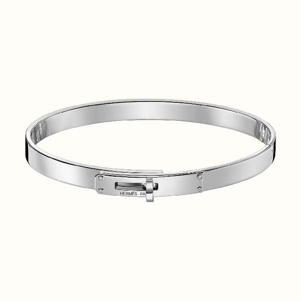 エルメス ブレスレット 偽物《Kelly》ホワイトゴールド ブレスレット