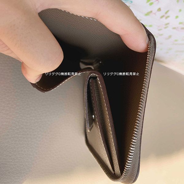エルメス アザップ コンパクト財布 コピー エトゥープ