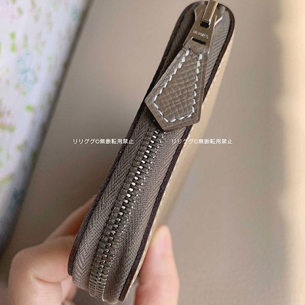 エルメス アザップ コンパクト財布 コピー エトゥープ
