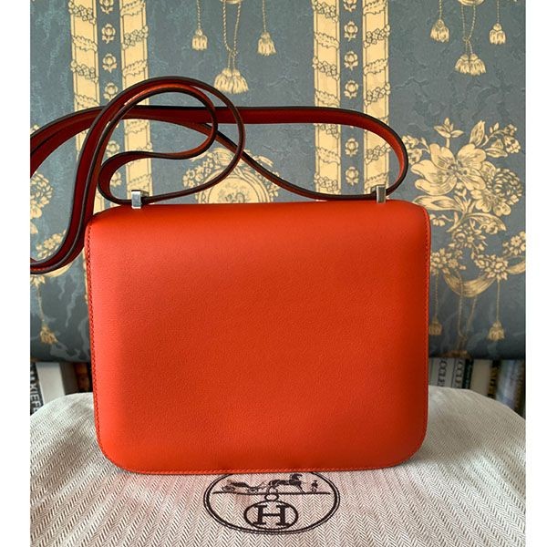 エルメス コンスタンス ミニ18 マーブル capucine H082392CK 17