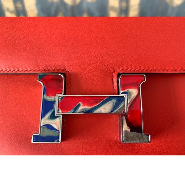 エルメス コンスタンス ミニ18 マーブル capucine H082392CK 17