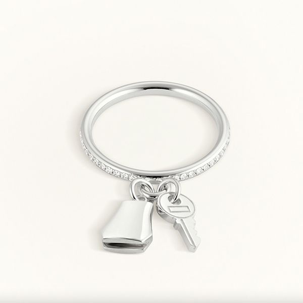【日本未入荷】エルメス リング 偽物 ケリークロシェット スモール H221616B00048 Kelly(ケリー)