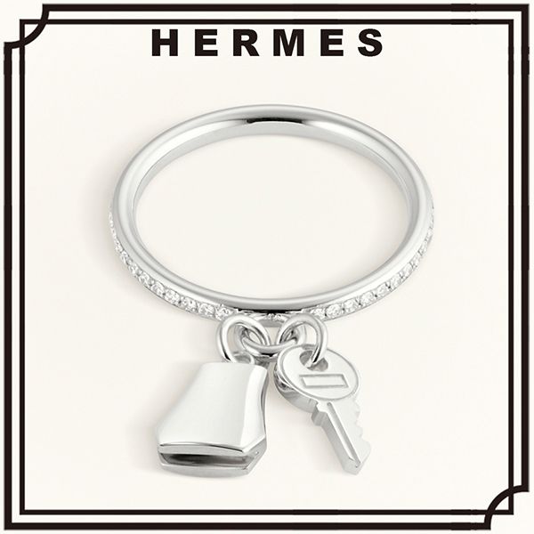 【日本未入荷】エルメス リング 偽物 ケリークロシェット スモール H221616B00048 Kelly(ケリー)