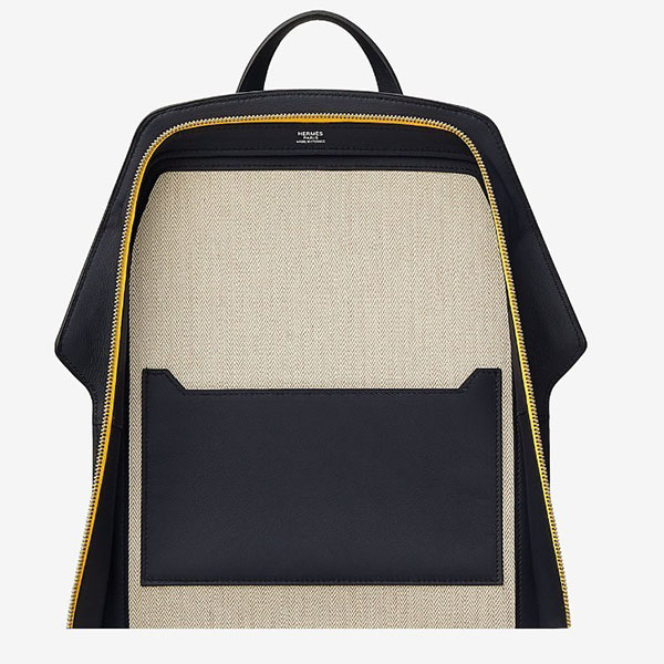 エルメス リュック コピー ★ネイビー×イエローが◎レザーバックパック