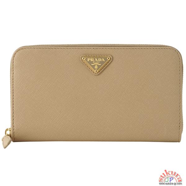 プラダコピー ラウンドファスナー長財布 1M0506 SAF.ORO SABBIA