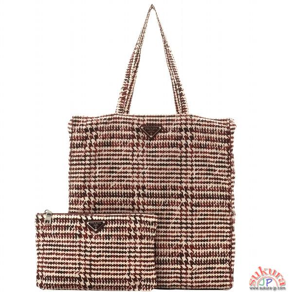 プラダ BYOBAGポーチ付きエコトートバッグ B4626K BYOBAG RUBINO