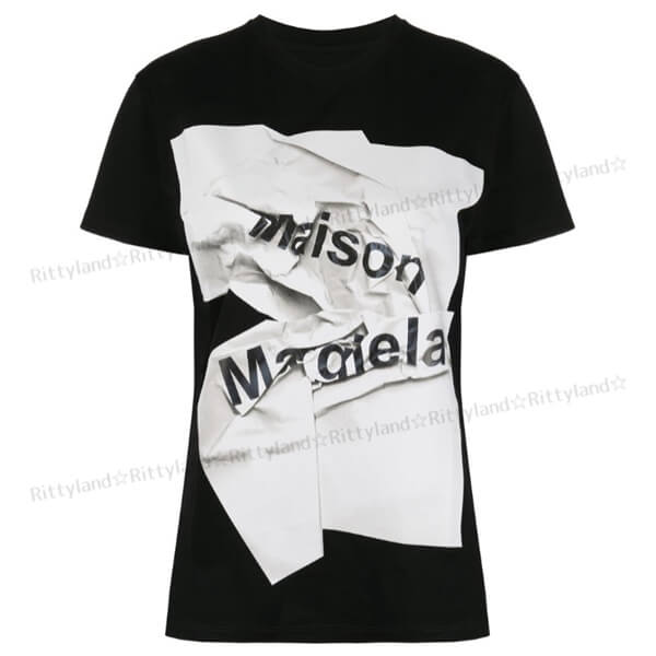 SALE21SS★メゾンマルジェラ Tシャツ コピー★ロゴ Tシャツ