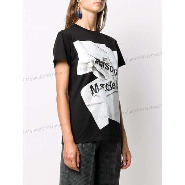 SALE21SS★メゾンマルジェラ Tシャツ コピー★ロゴ Tシャツ