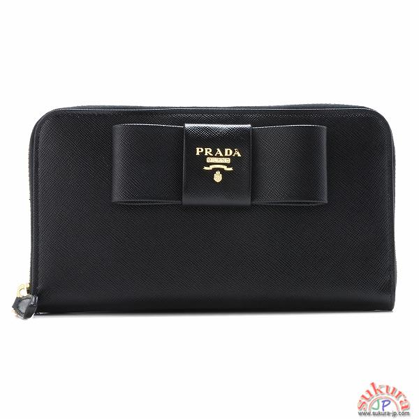 プラダ SAF.FIOCCOラウンドファスナー長財布 1M0506 ZTM 002